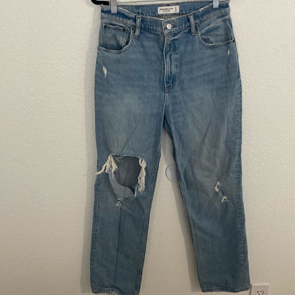 Abercrombie & Fitch Light Blue Straight Leg Jeans
